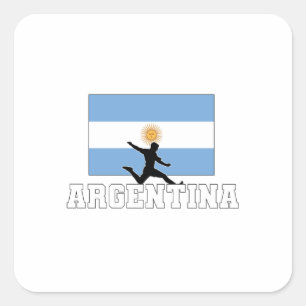 Argentinische Fußballnationalmannschaft Quadratischer Aufkleber