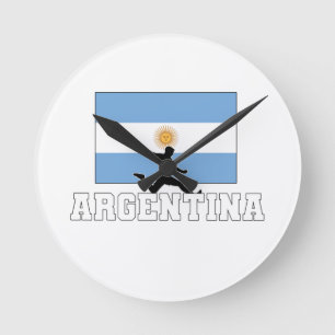 Argentinische Fußballnationalmannschaft Runde Wanduhr