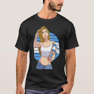 Argentinische Girl Argentinien Flagge Latino Pride T-Shirt