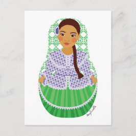 Argentinische Matryoshka Postcard Postkarte