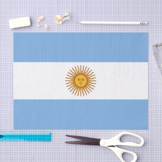 Argentinische Mode, Argentinien-Flagge Tissue-Papi Seidenpapier (Handwerk)