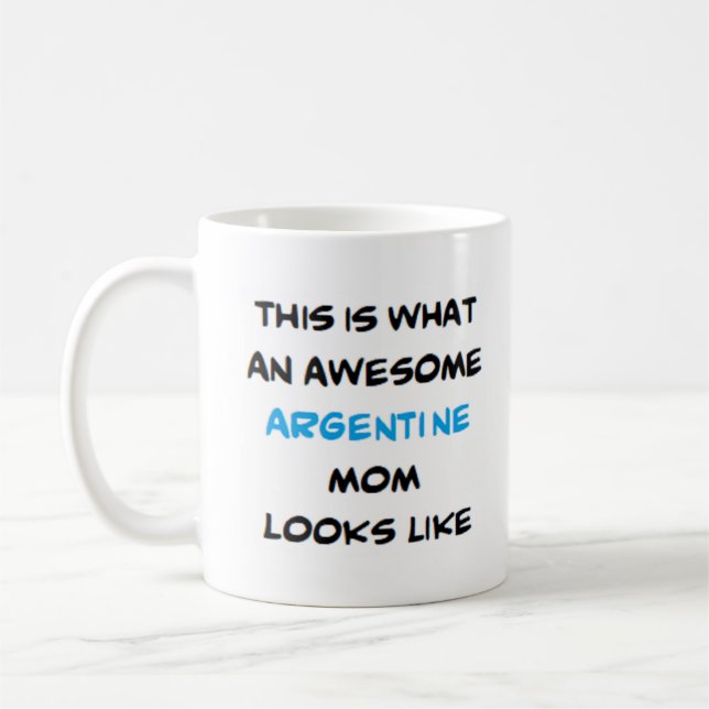 argentinische Mutter, phantastisch Kaffeetasse (Links)