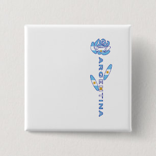 Argentinische Rose Button