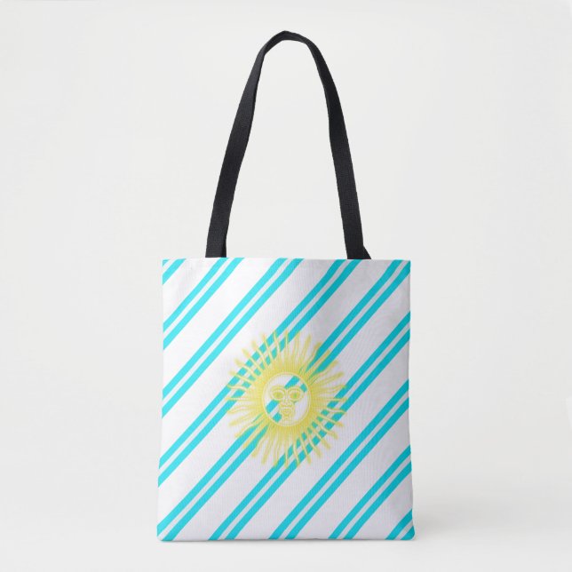 Argentinische Streifenflagge Tasche (Vorderseite)