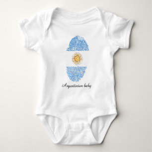 argentinische Touch-Fingerabdruckflagge Baby Strampler
