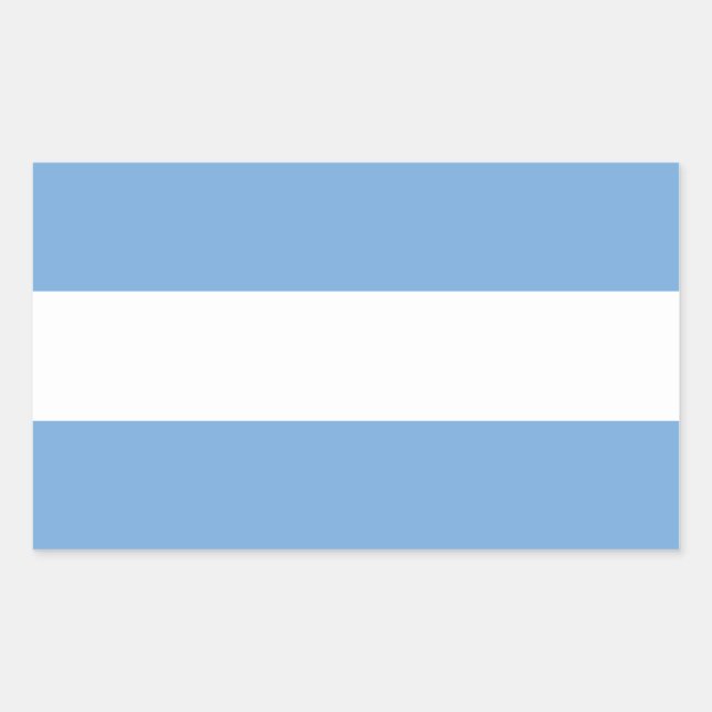 argentinische (Zivile) Flagge Rechteckiger Aufkleber (Vorderseite)