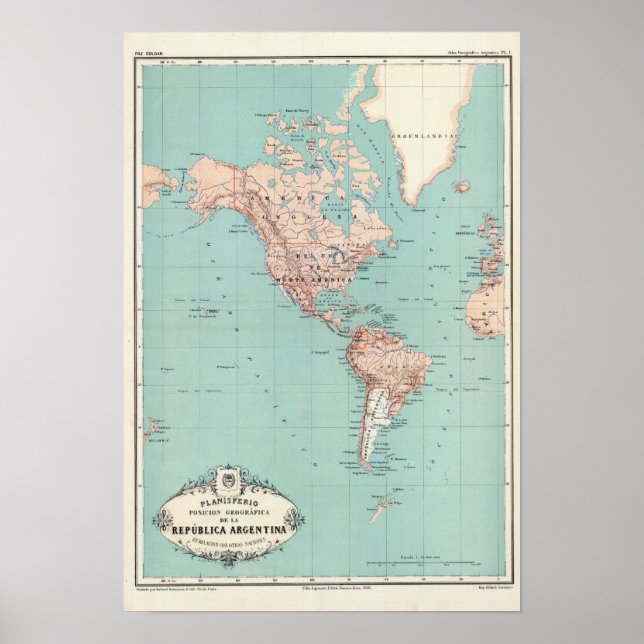 Argentinischer Atlas 3 Poster (Vorne)