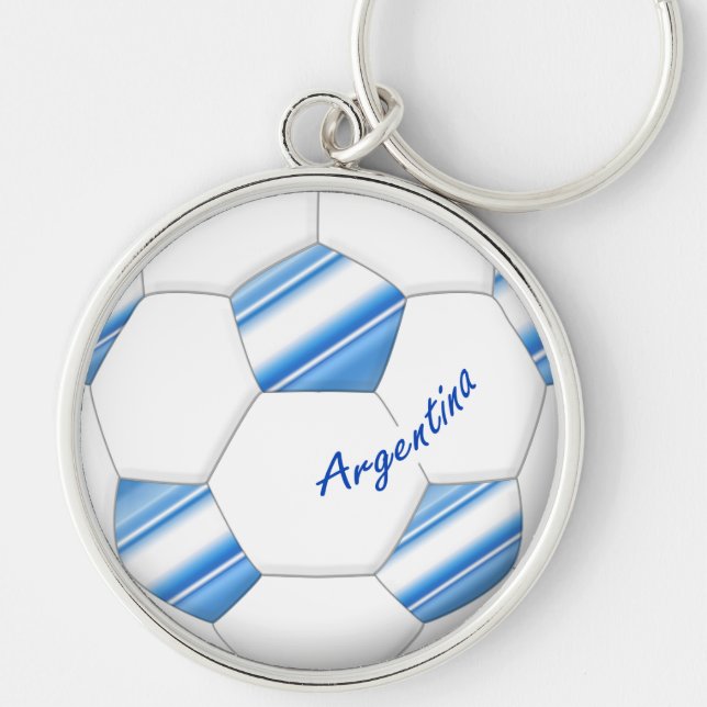 Argentinischer Ball des FUSSBALLS nationale Schlüsselanhänger (Vorne)