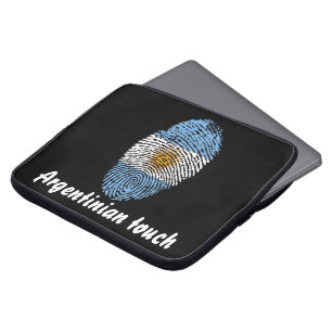 Argentinischer Berührungs-Fingerabdruck-Flagge Laptopschutzhülle