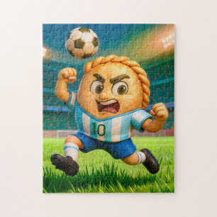 Argentinischer Empanada-Fußballspieler springt zum