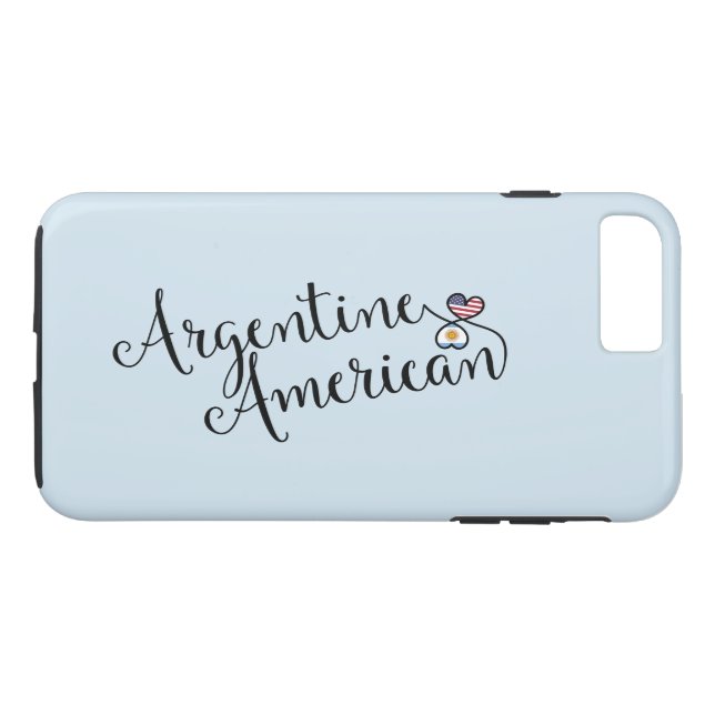 argentinischer Fall für amerikanische Herzklopfen Case-Mate iPhone Hülle (Rückseite (Horizontal))