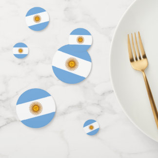 Argentinischer Flaggentisch Confetti Konfetti