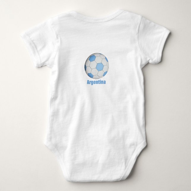 Argentinischer Fußball  Baby Strampler (Rückseite)