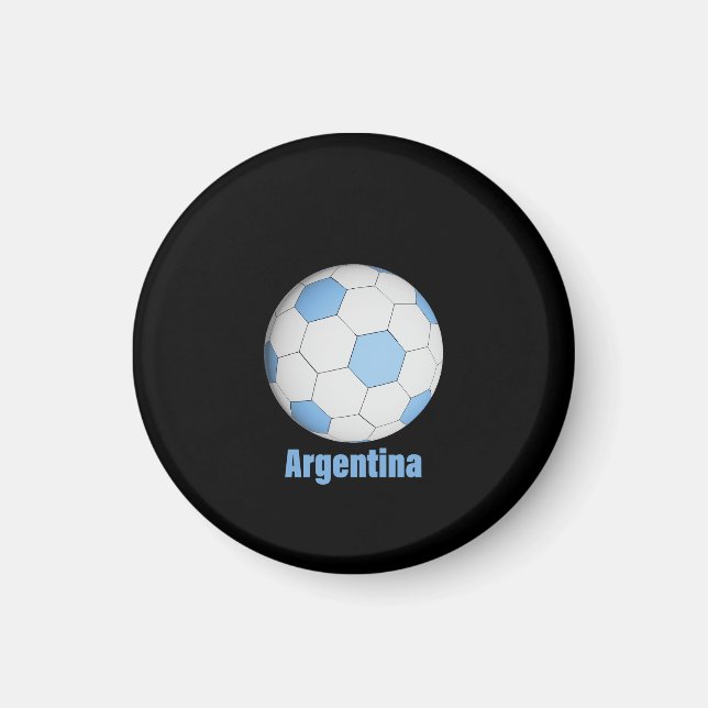 Argentinischer Fußball  Magnet (Vorne)