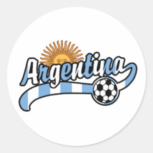 Argentinischer Fußball Runder Aufkleber
