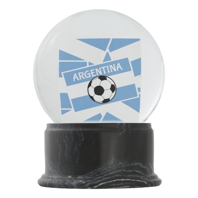 Argentinischer Fußball Schneekugel (Rückseite)