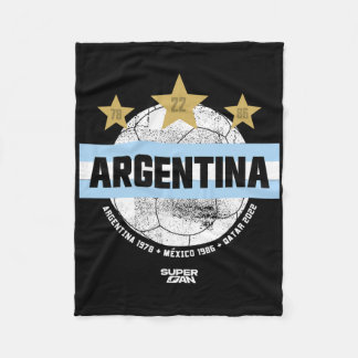 Argentinischer Fußballfan Weltmeisterschaft 2026 _ Fleecedecke
