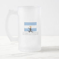 Argentinischer Fußballnationalmannschaftsglas