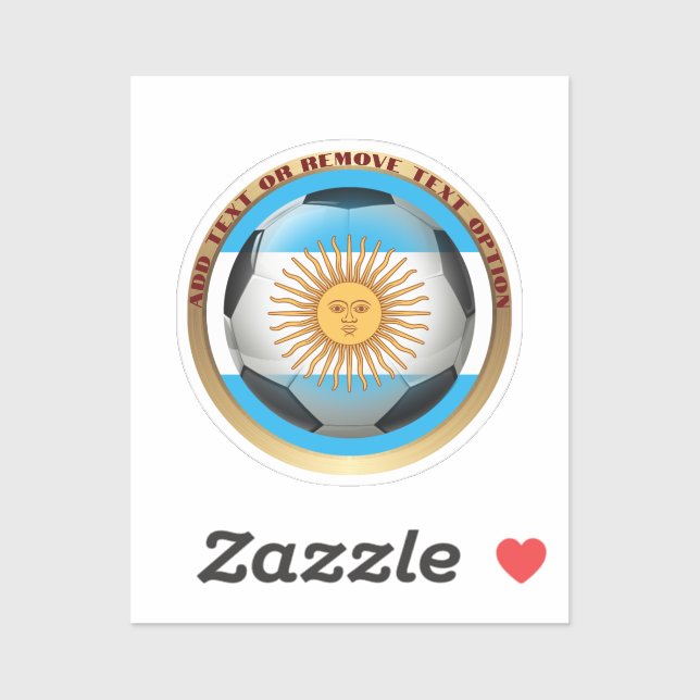 Argentinischer Fußballsport Aufkleber (Blatt)