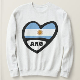 Argentinischer Ländercode Flaggenschwerpunkt ARG Sweatshirt