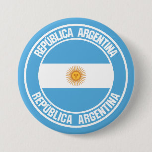 Argentinischer Runde Button