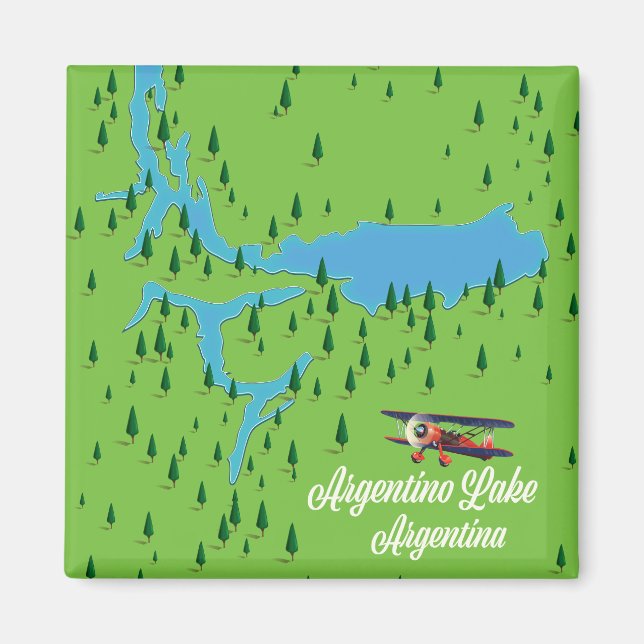 Argentinischer See Argentinien Magnet (Vorne)