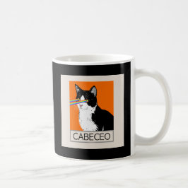 Argentinischer Tango Cabeceo Cat mit Laseraugen Kaffeetasse