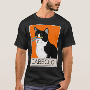 Argentinischer Tango Cabeceo Cat mit Laseraugen T-Shirt