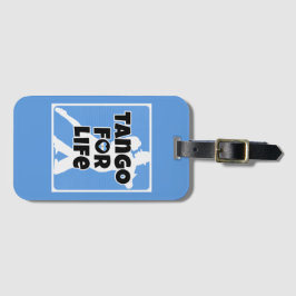 Argentinischer Tango für Life Blue und White Gepäckanhänger