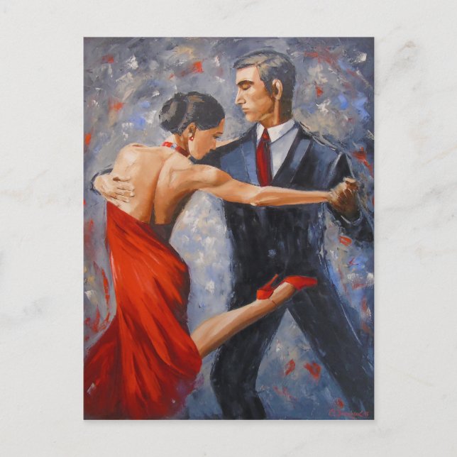 argentinischer Tango Postkarte (Vorderseite)