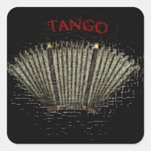 argentinischer Tango Quadratischer Aufkleber