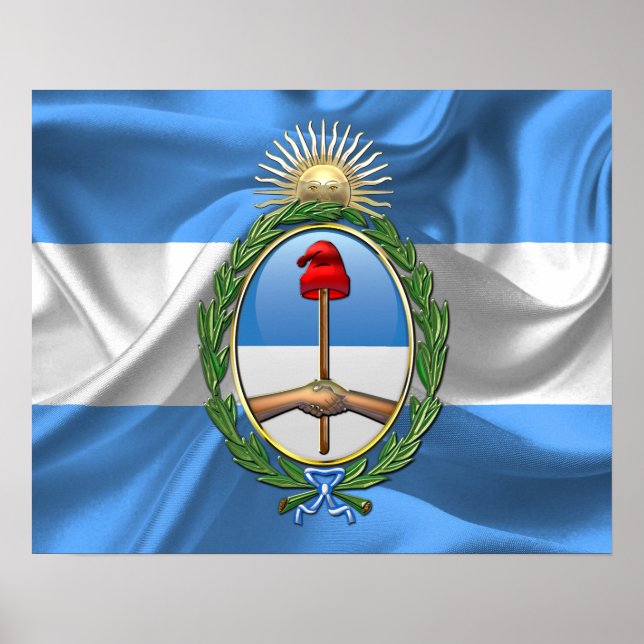 Argentinischer Wappen Poster (Vorne)