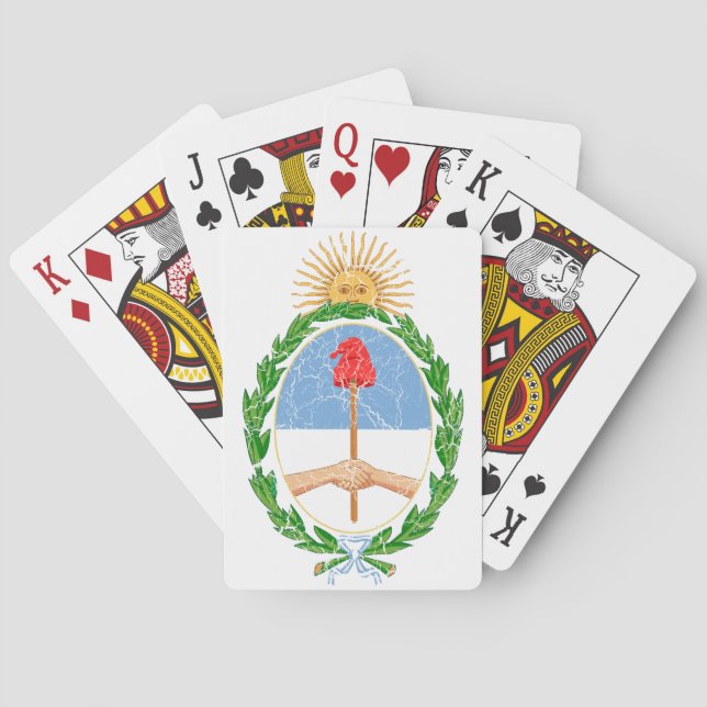 Argentinischer Wappen Spielkarten (Rückseite)