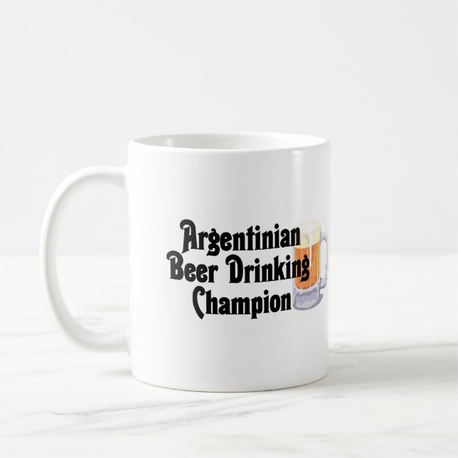 Argentinisches Bier-trinkender Meister Kaffeetasse (Links)