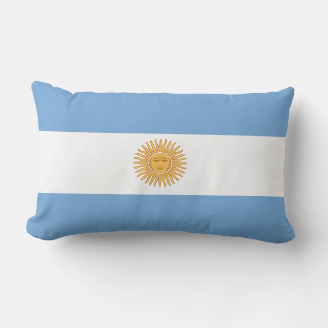 Argentinisches Fahnenkissen Lendenkissen (Vorderseite)
