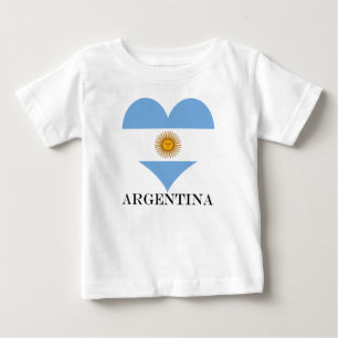Argentinisches Flagge Baby T-shirt