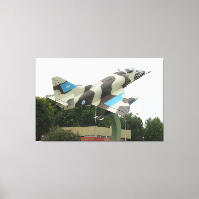 Argentinisches Kampfflugzeug Leinwanddruck (Vorderseite)
