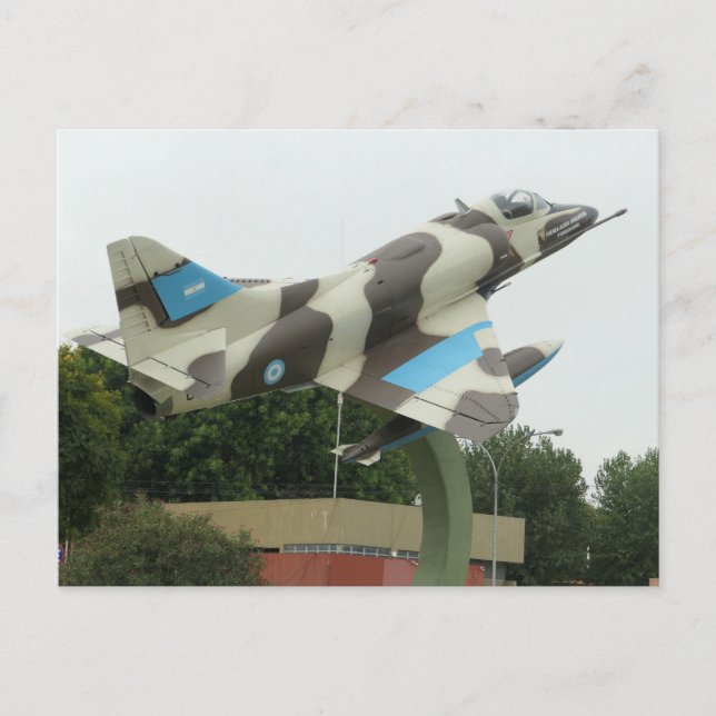 Argentinisches Kampfflugzeug Postkarte (Vorderseite)