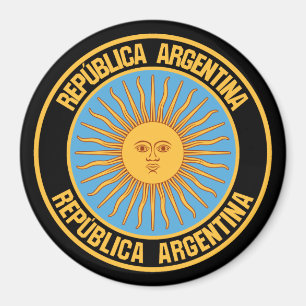 Argentinisches RundEmblem Magnet