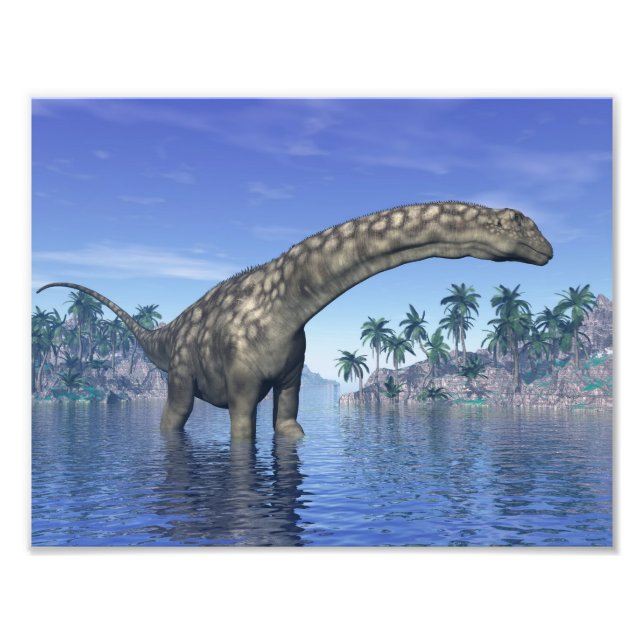 Argentinosaurus dinosaur - 3D-Darstellung Fotodruck (Vorne)
