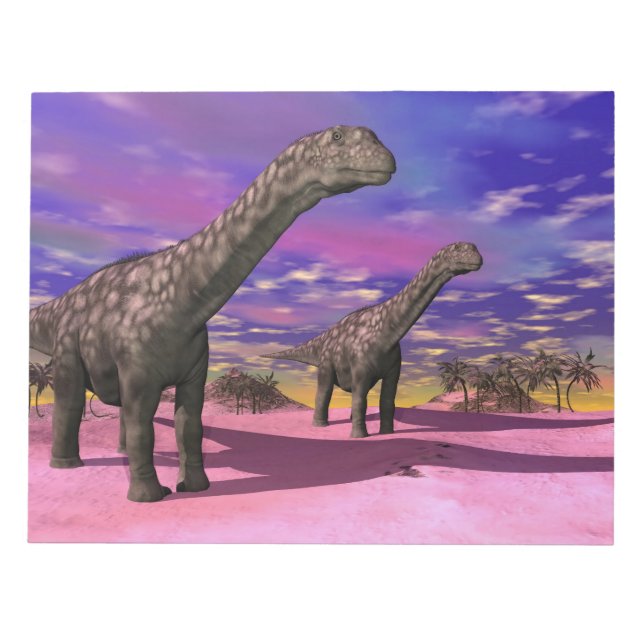 Argentinosaurus-Dinosaurier - 3D-Darstellung Notizblock (Vorderseite)
