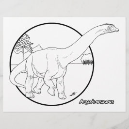 Argentinosaurus - Page de coloration.