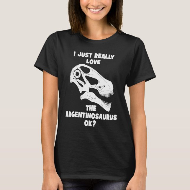 Argentinosaurus Skull Fossil Hunter  2 T-Shirt (Vorderseite)