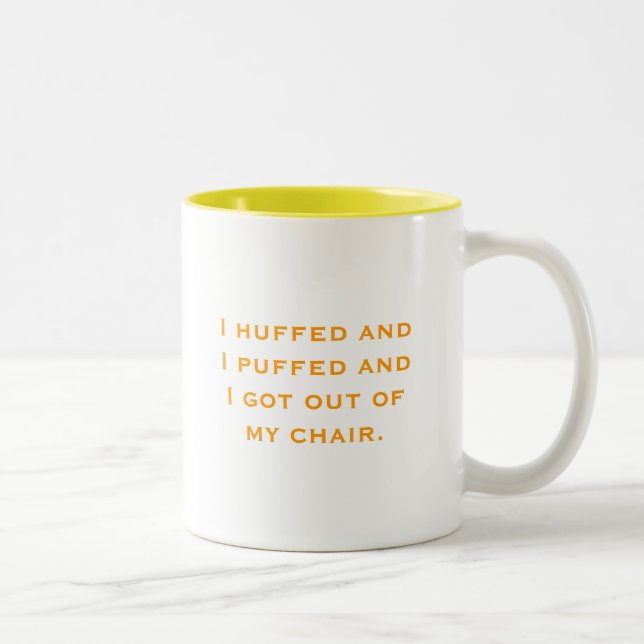 Ärger und Hauch Zweifarbige Tasse (Rechts)