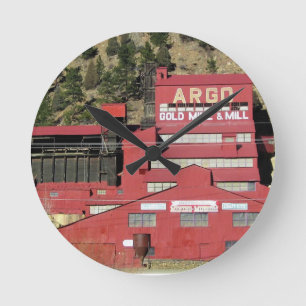 Argo Gold Mine & Mill, Idaho Springs, Colorado Runde Wanduhr