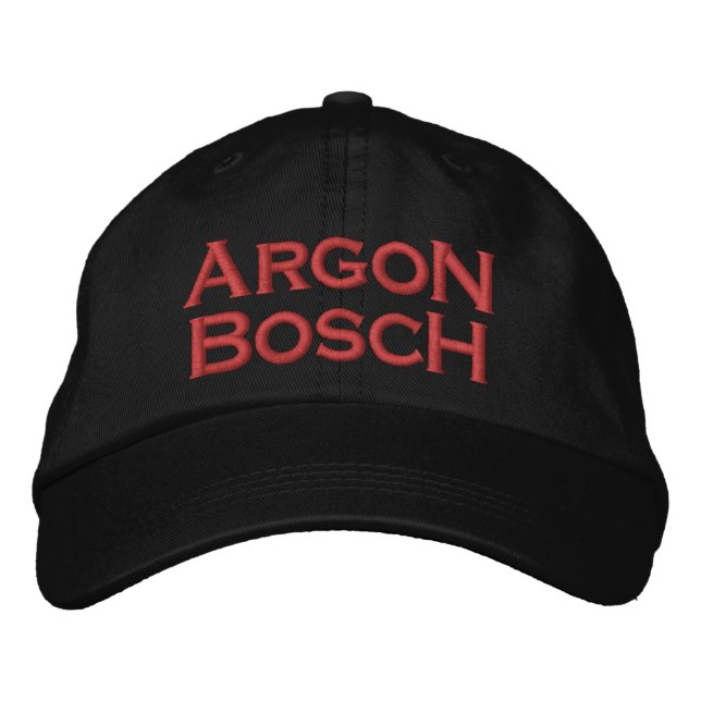 Argon-Bosch-Mütze Bestickte Baseballkappe (Vorderseite)