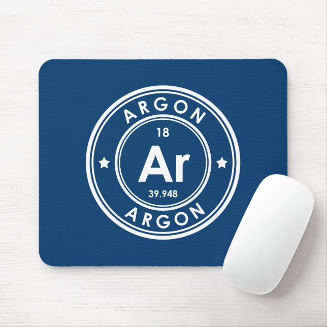 Argon Element Blue Mouse Pad Mousepad (Mit Mouse)