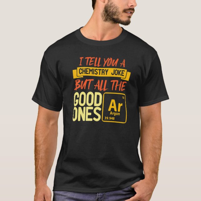 Argon Periodic Table of Elements Chemist Chemi T-Shirt (Vorderseite)