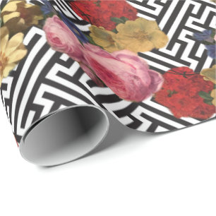 Argos mit Blumen Geschenkpapier