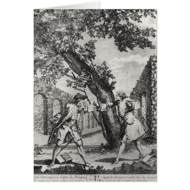 Argument zwischen Jean-Jacques Rousseau (Vorne)